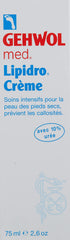 Gehwol Med Lipidro Cream application on foot promotes softening
