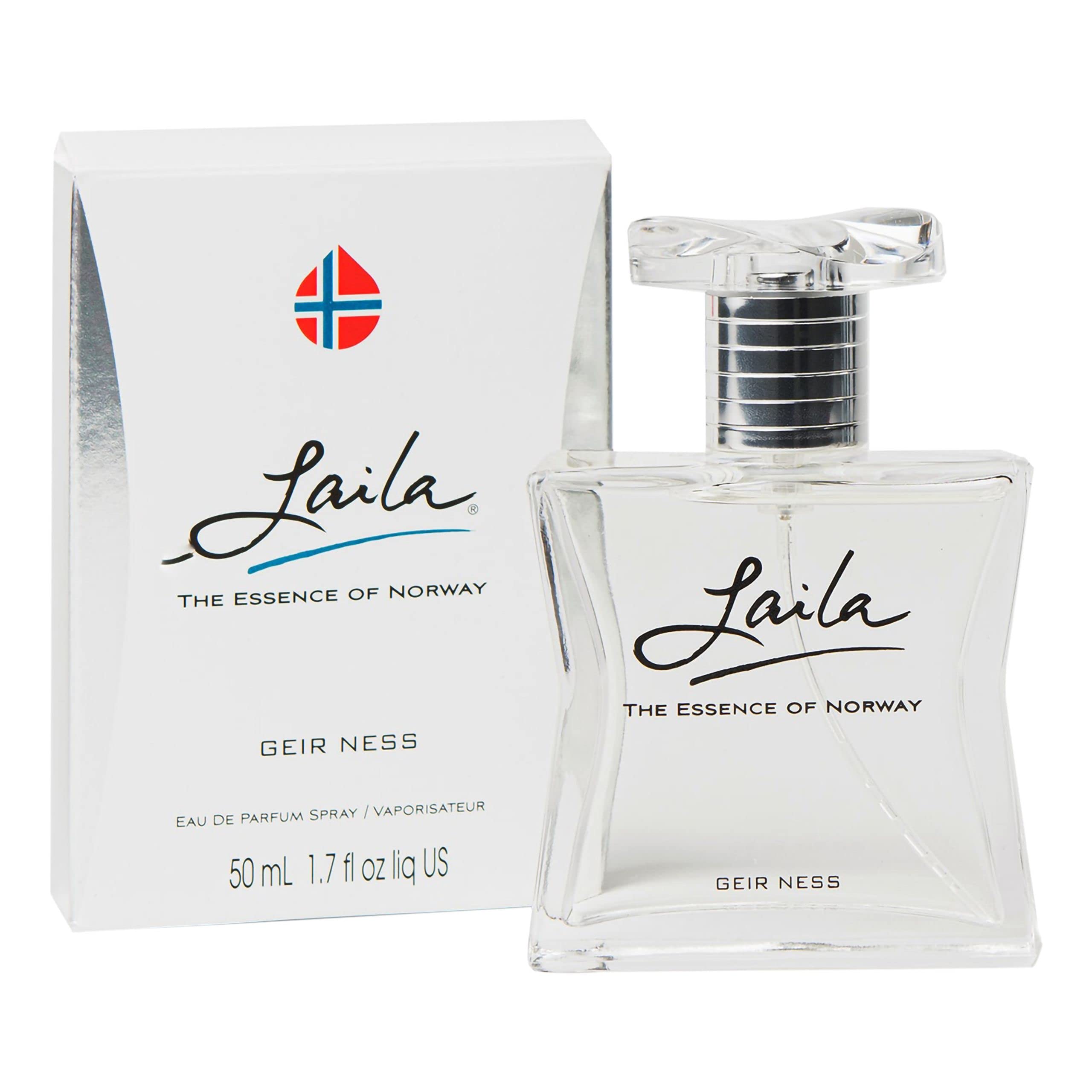 Geir Ness Laila bottle front view shows fresh, airy everyday fragrance