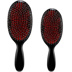 Geiserailie two-piece hair brush set for even oil distribution.