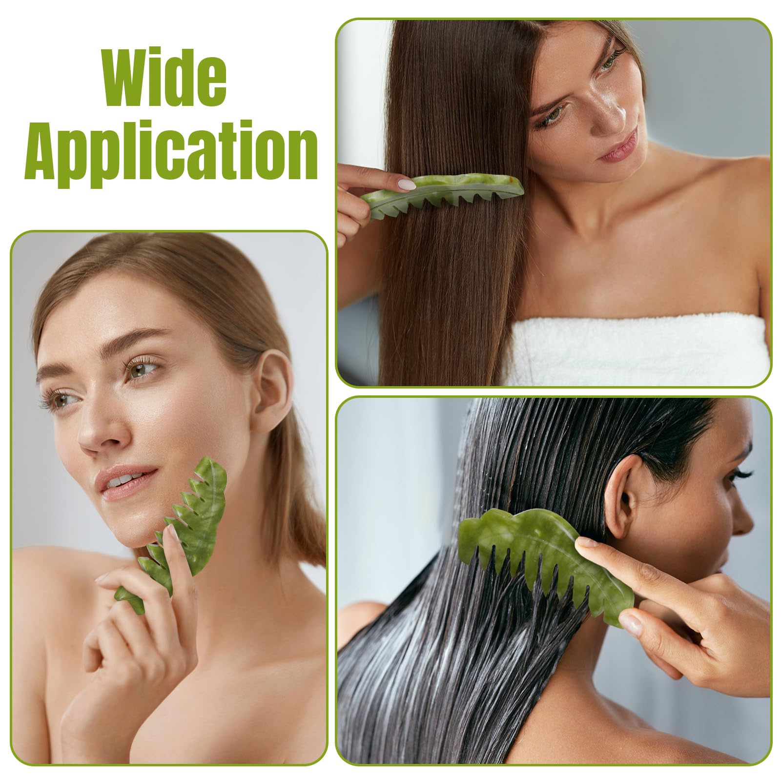 Geiserailie jade comb focused on neck relaxation and tension relief.