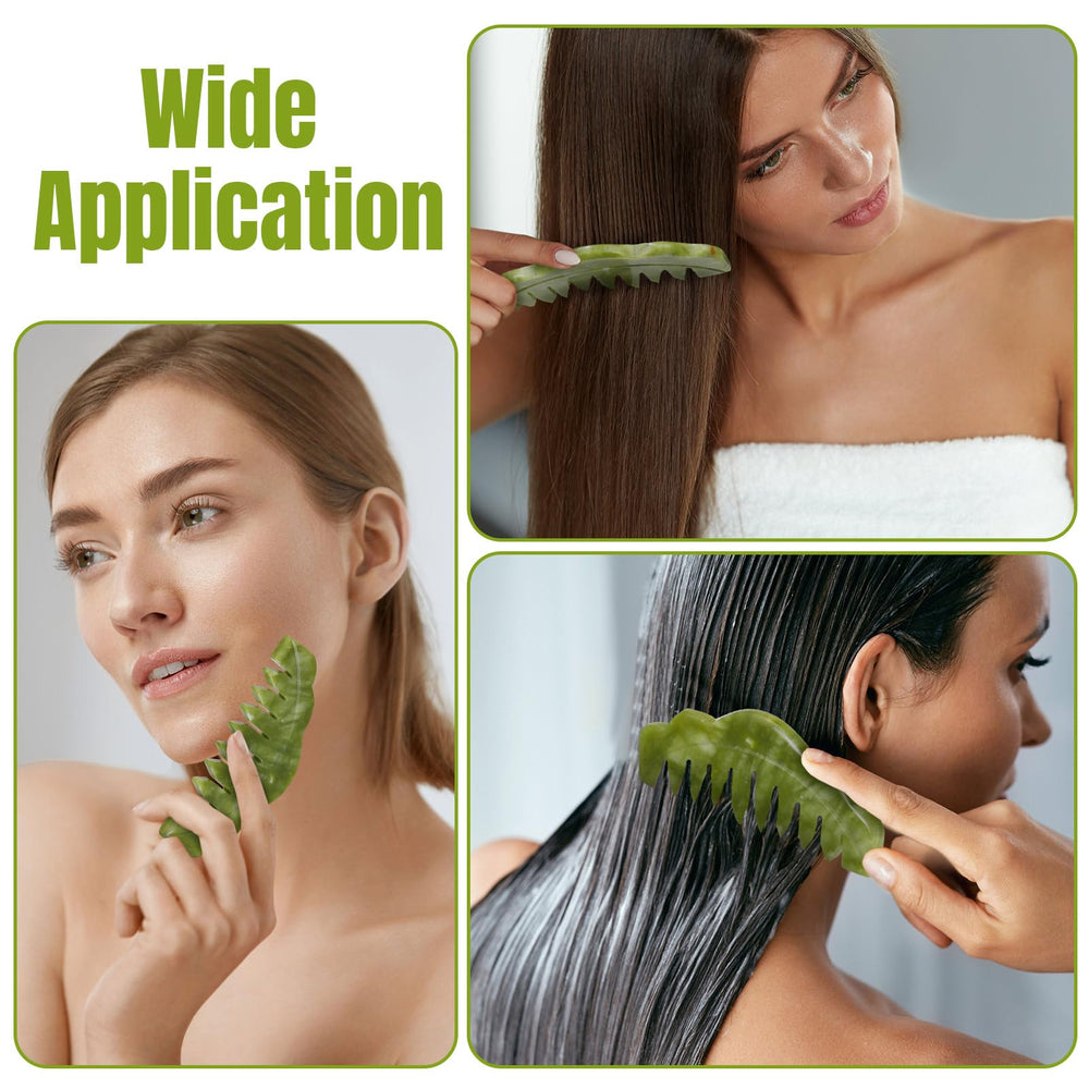 Geiserailie jade comb focused on neck relaxation and tension relief.