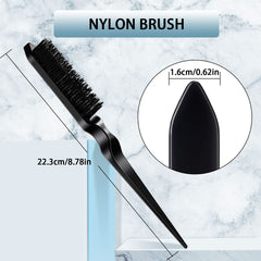 Geiserailie pin tail comb 9-2 inch with stainless steel handle for precise parting.