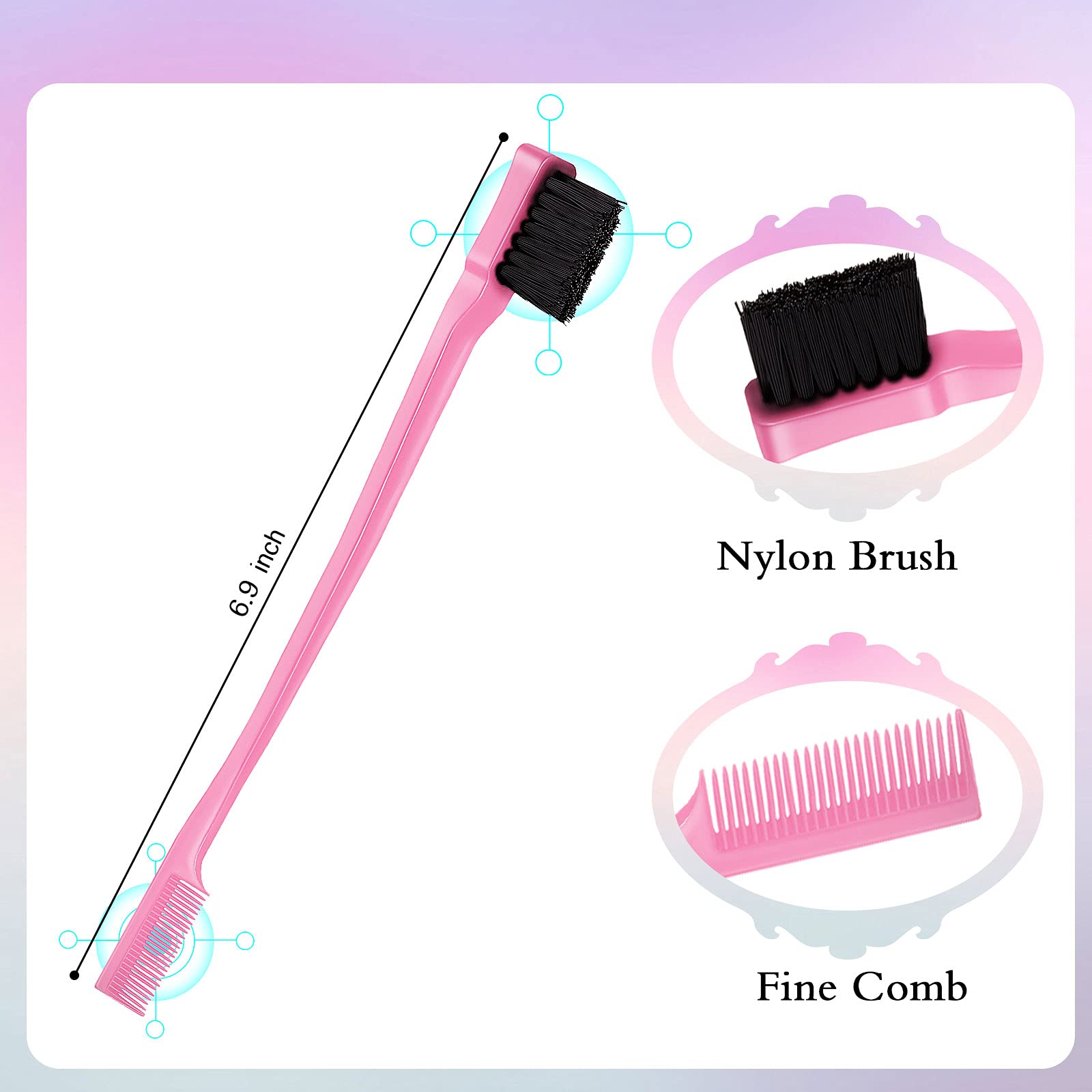 Geiserailie pin-tail comb stainless steel handle for precise parting and long-lasting durability.