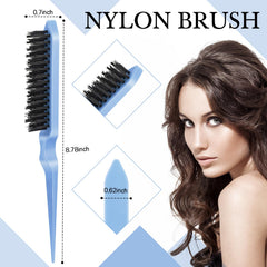 Geiserailie pin tail comb with stainless steel handle for precise parting