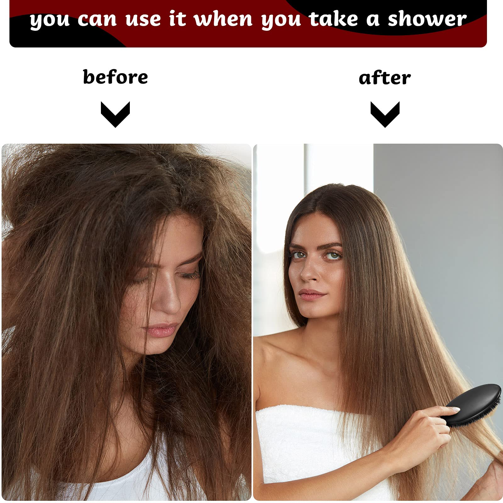 Geiserailie travel-size brush ideal for on-the-go grooming.