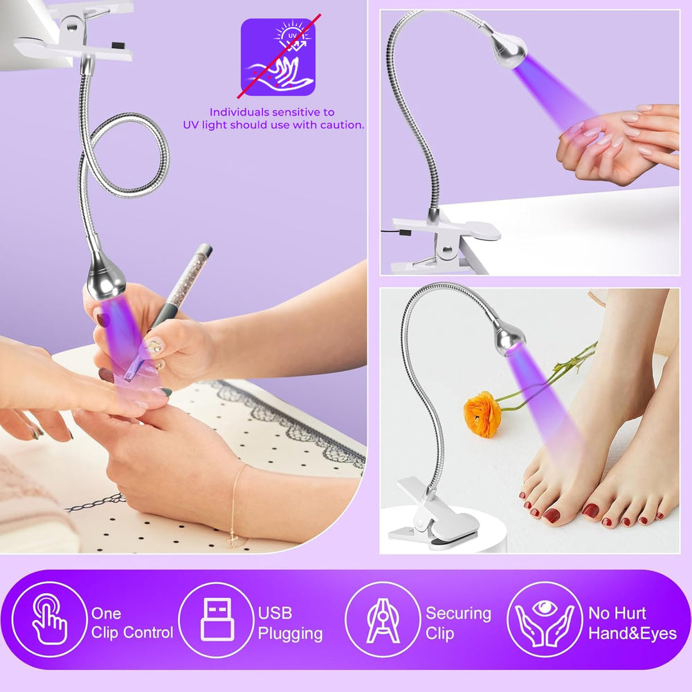 Geisofu flexible nail lamp for speedy gel cure in nail DIY sessions
