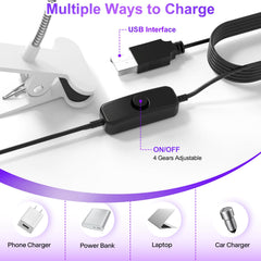 Geisofu USB-powered nail light, convenient charging with laptops or power banks