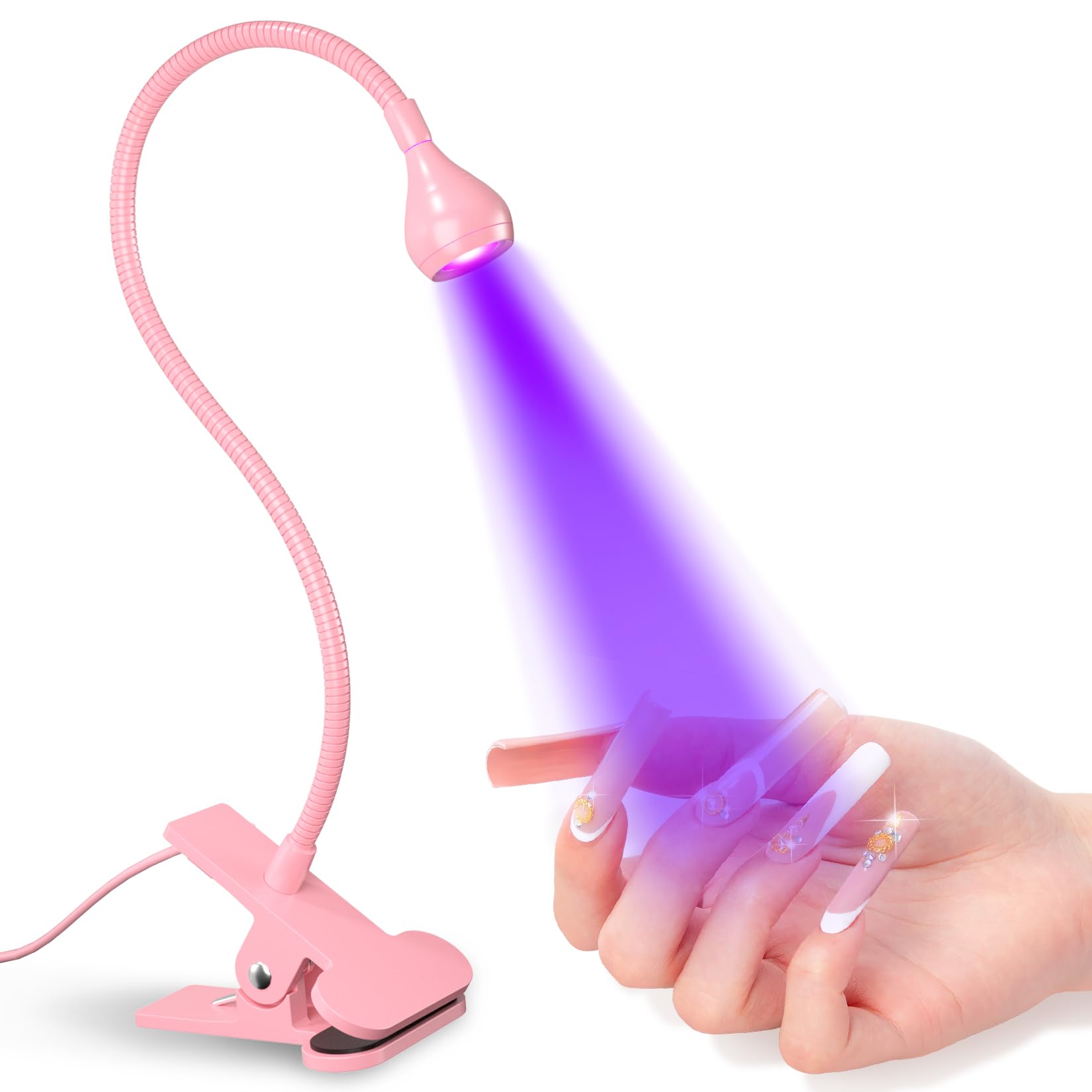 Geisofu UV Nail Lamp 395nm front view for at-home gel curing.