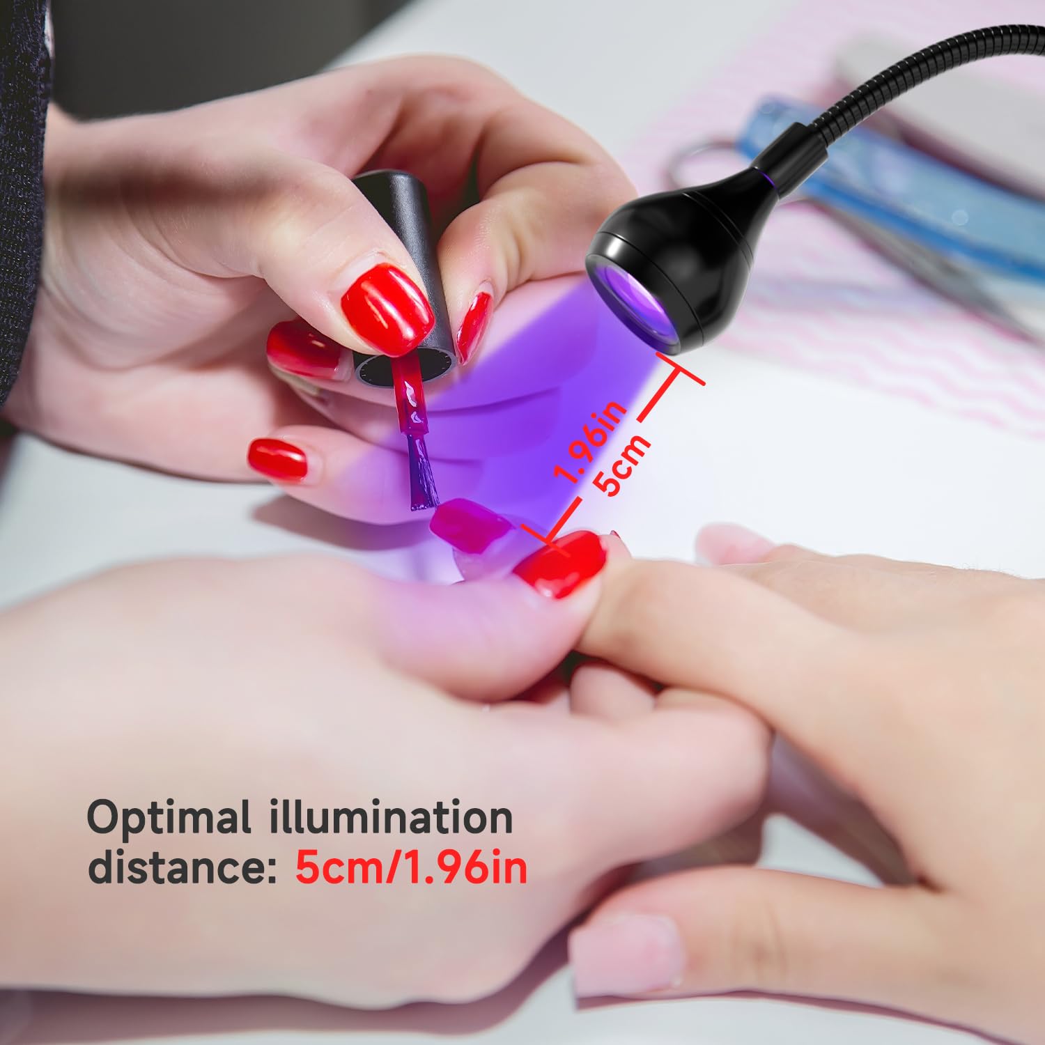 Geisofu UV Nail Lamp uses 3W LED beads for efficient curing.