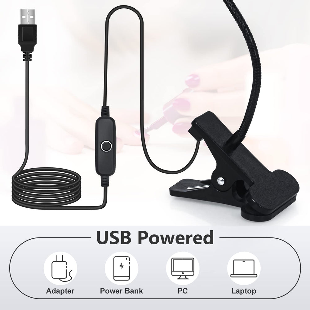Geisofu UV Nail Lamp clamp base for stable desk mounting.