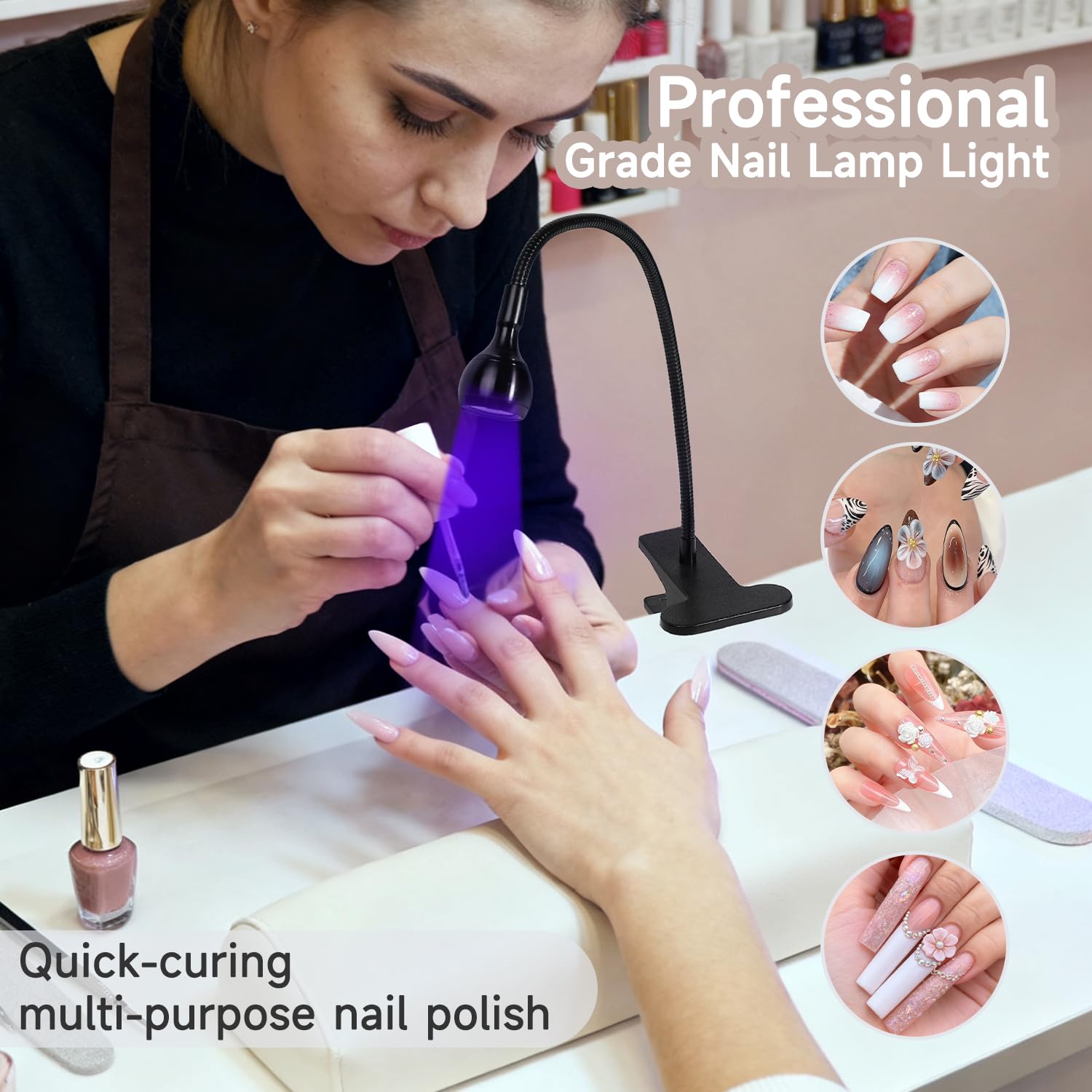 Geisofu UV Nail Lamp multi-use design for nails and tasks.
