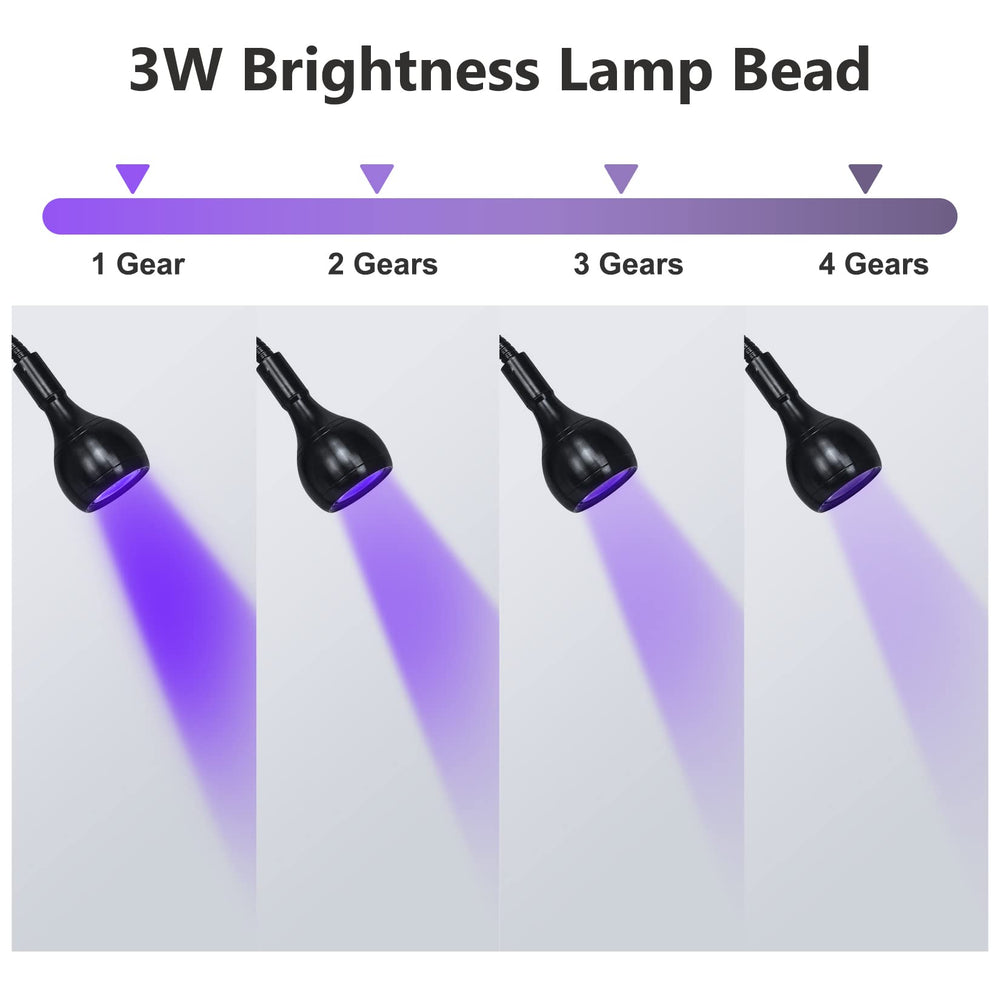 Geisofu UV Nail Lamp USB powered for easy on-the-go curing.
