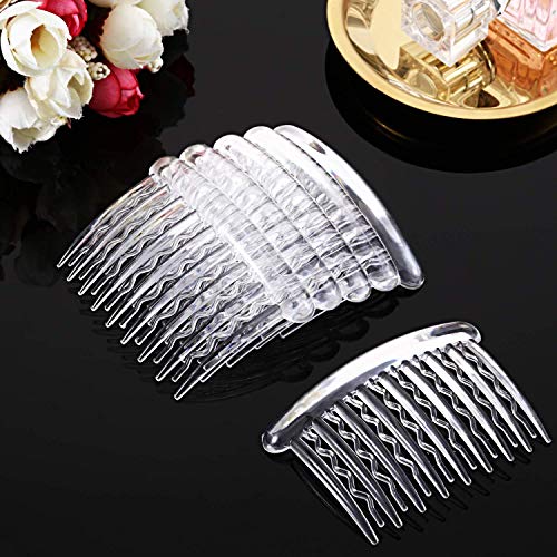 Gejoy classic-color side combs versatile for parties and daily wear.