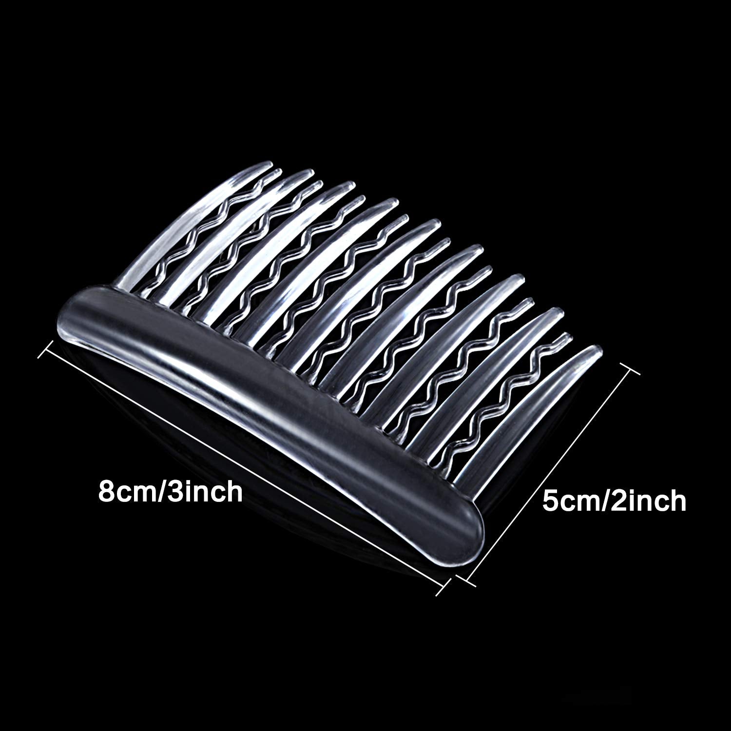 Gejoy plastic combs ideal for DIY accessories with beads or ribbons.