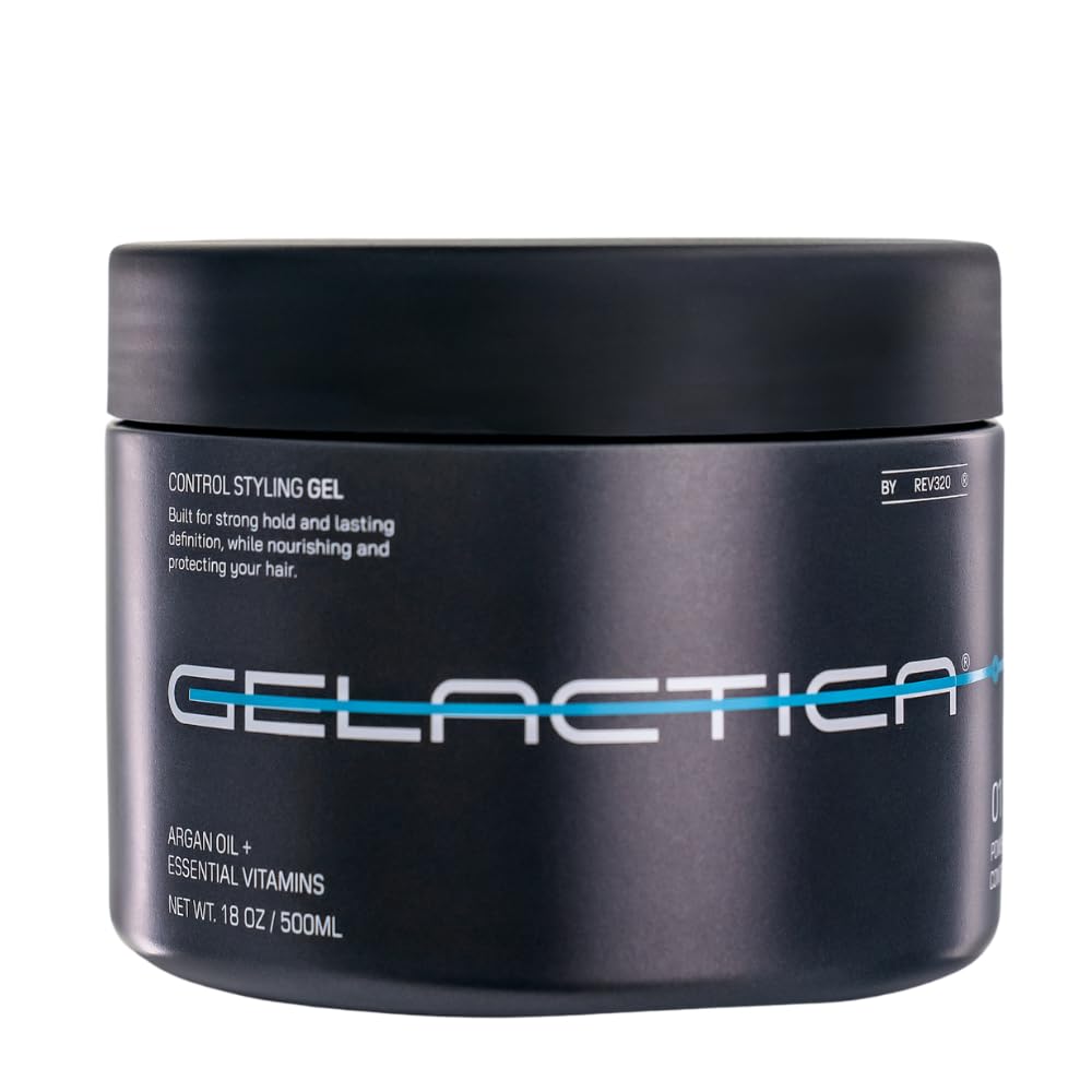 Gelactica Max Control bottle pour shows even application for a strong, lasting hold