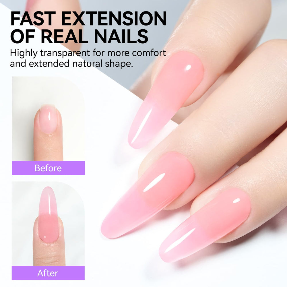 Gelike EC acrílicas para extensión, flexibles y duraderas.