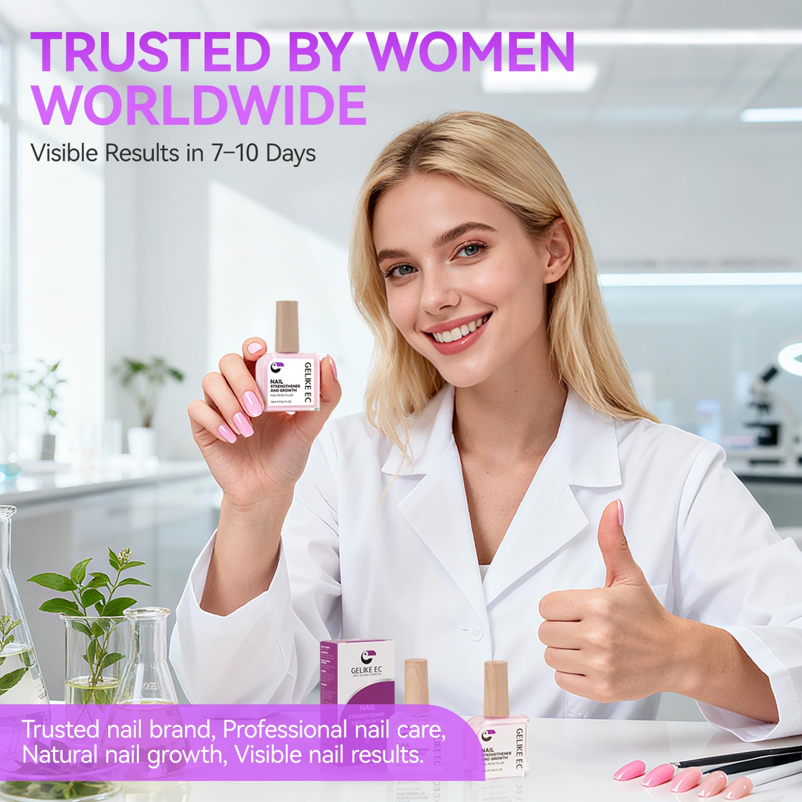 Gelike EC: fórmula vegana con proteína vegetal para uñas