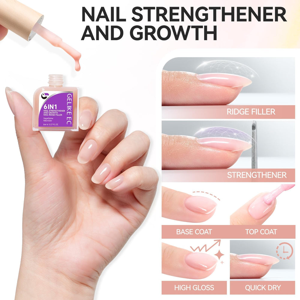 gelike ec growth-progress close-up displays stronger nail growth