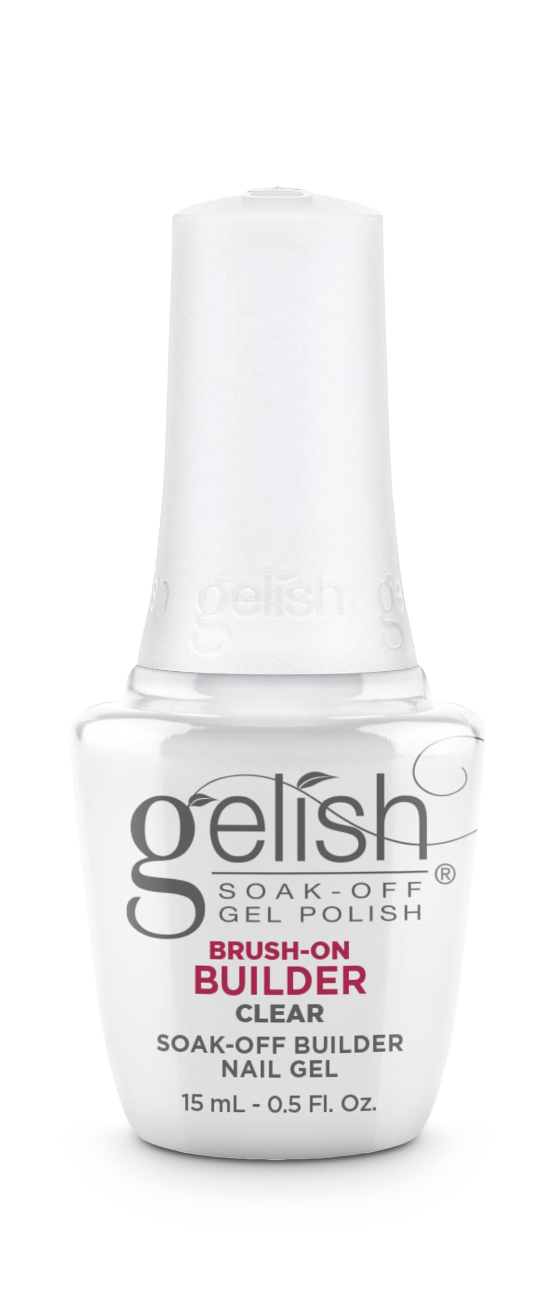 Gelish Brush-On Builder Gel: aplicación con pincel para acabado liso y controlado.