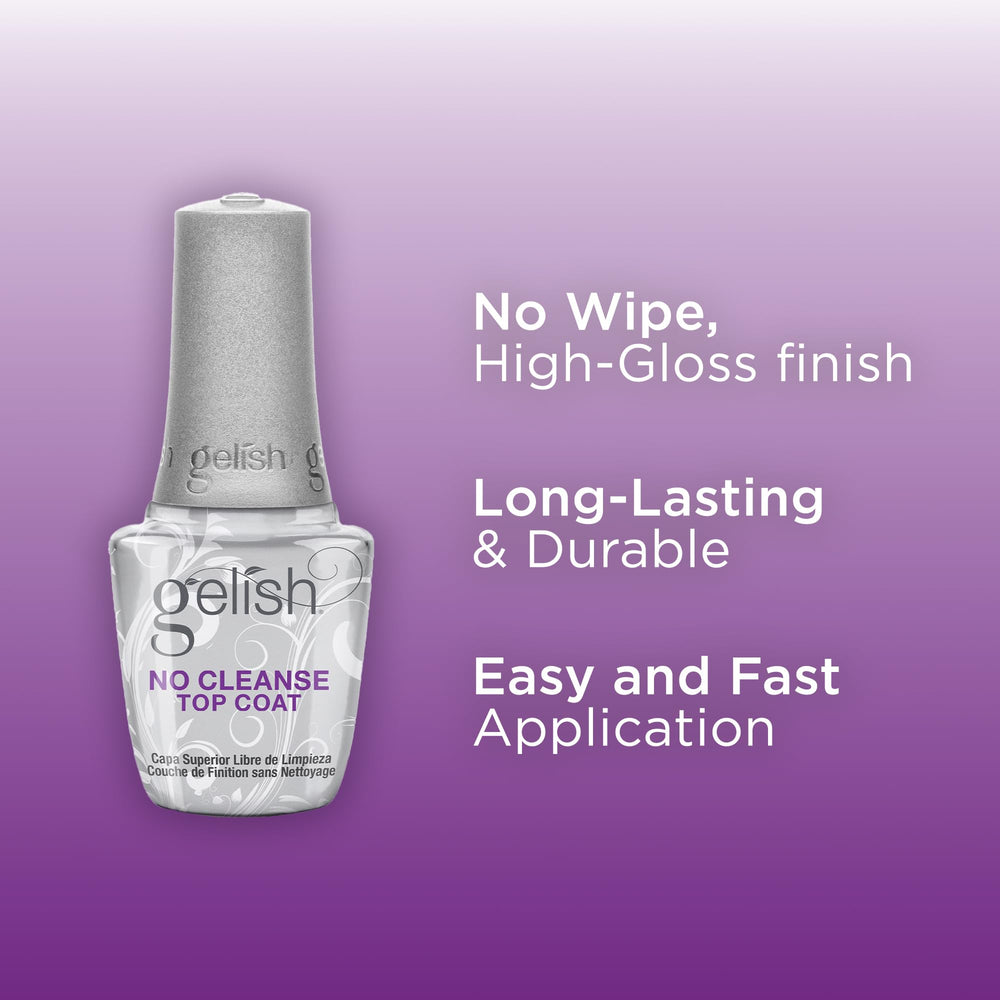 Gelish capa superior compatible con lámparas UV y LED para curado rápido