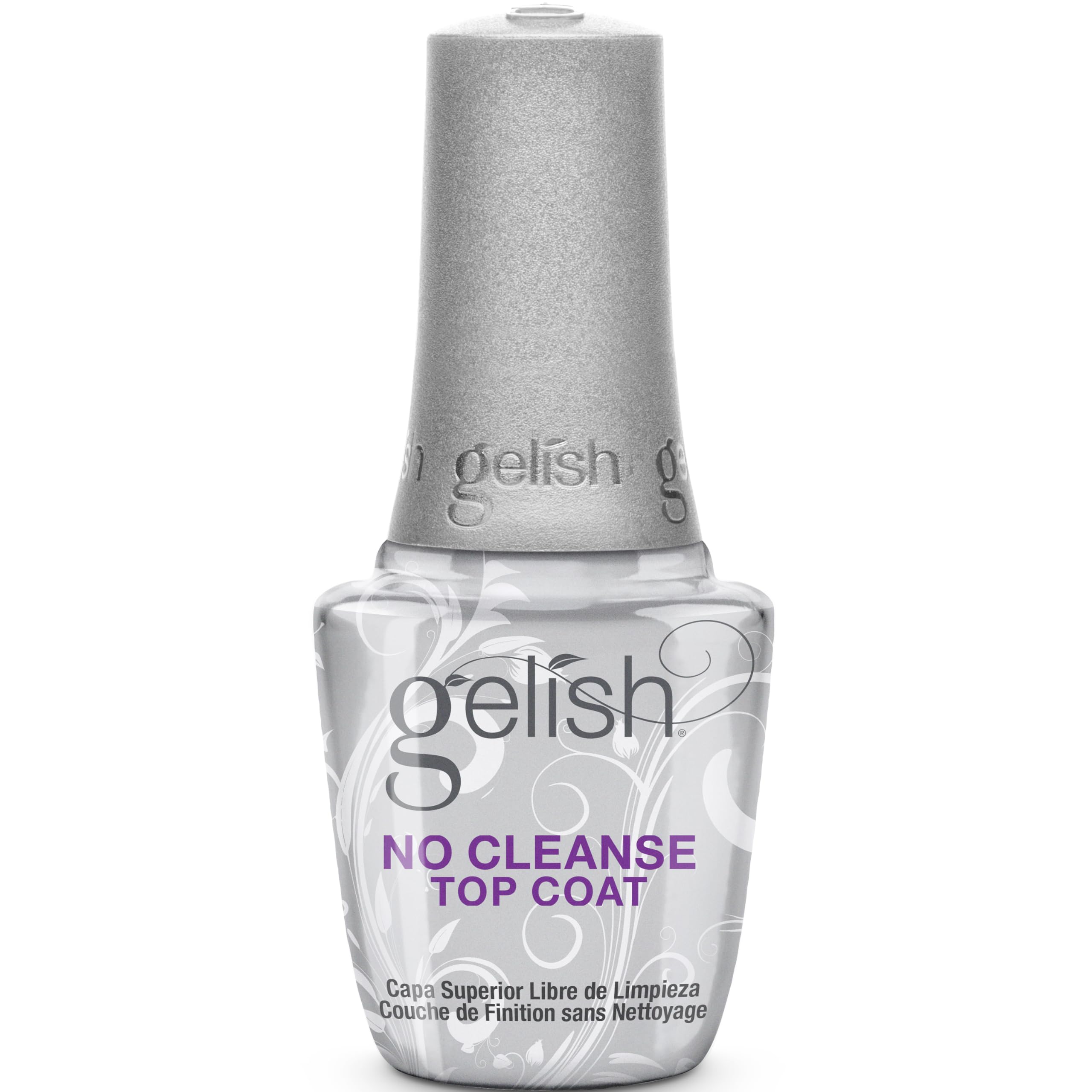 Gelish capa superior sin limpieza con brillo intenso para uñas