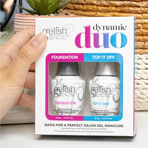 Full Gelish Dynamic Duo set shows two 15 mL bottles for at-home professional results.
