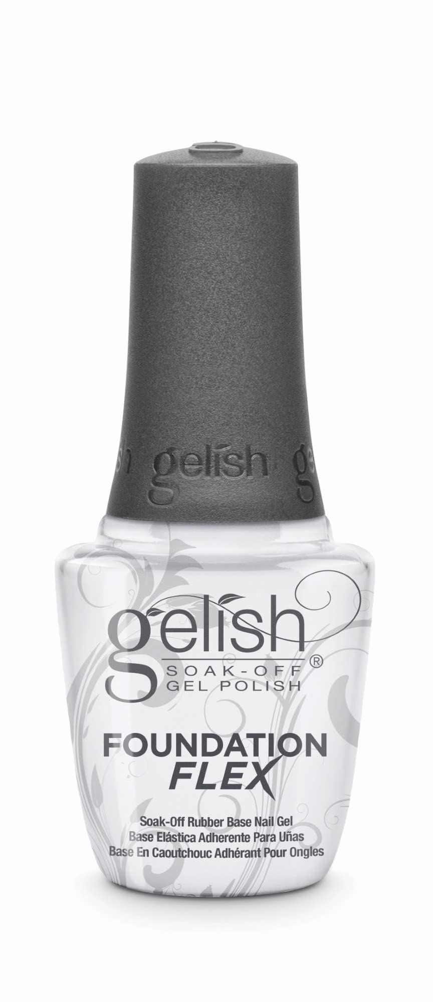 Gelish Foundation Flex, aplicación suave para uñas lisas y duraderas.
