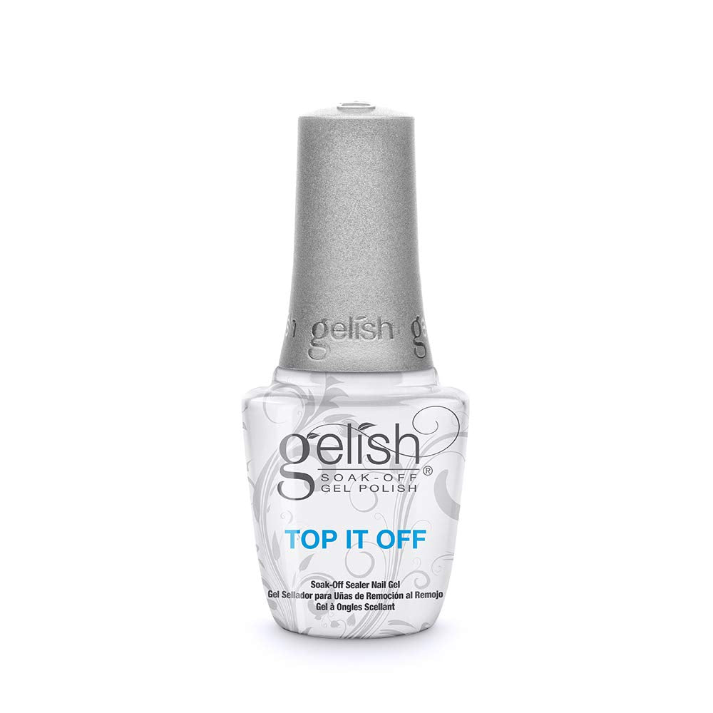 Gelish Top It Off aporta brillo alto y durabilidad para la manicura.