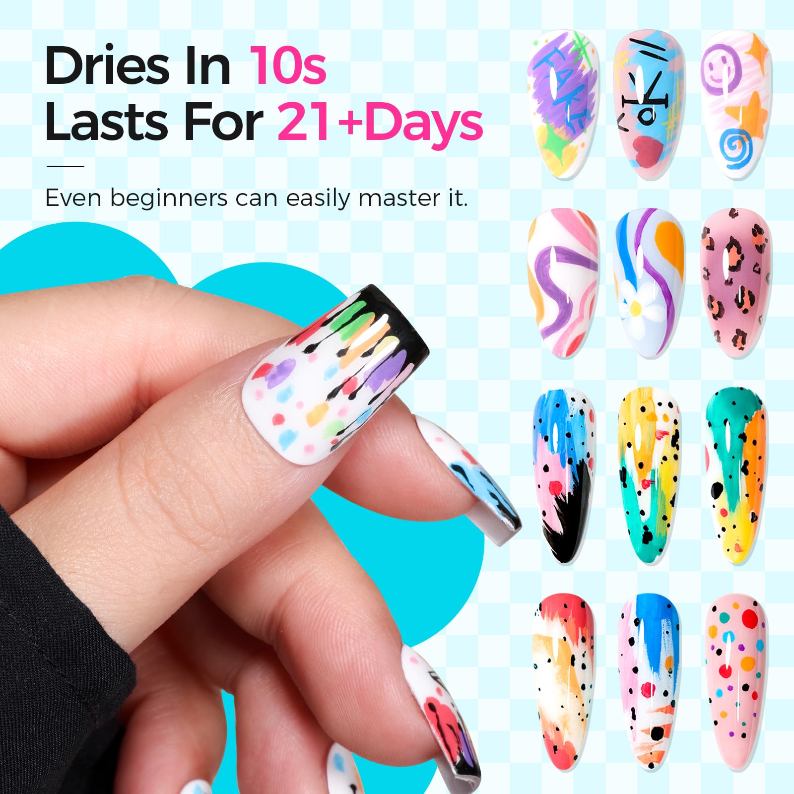 GELLAKTIK easy-to-use nail art kit suitable for beginners and pros