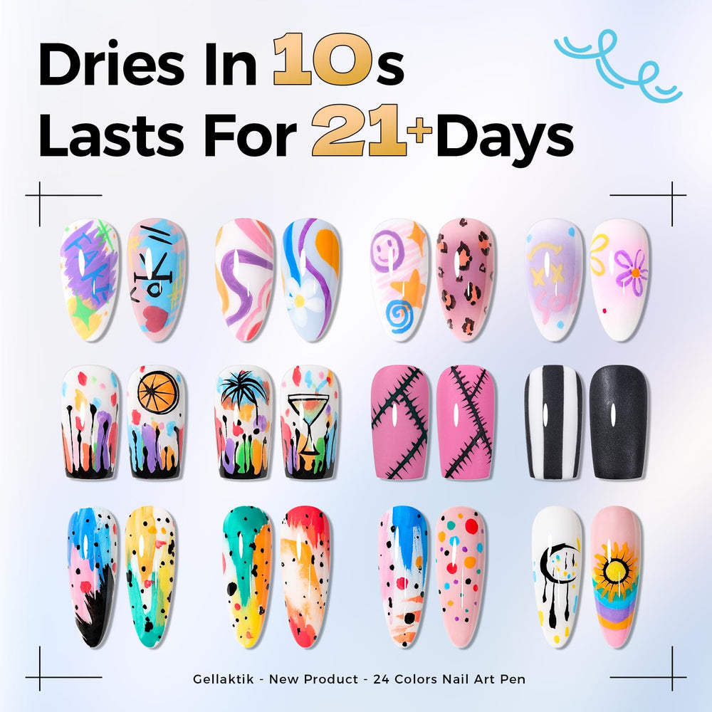GELLAKTIK paleta de 12 colores para uñas, creatividad infinita.