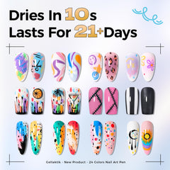 GELLAKTIK paleta de 12 colores para uñas, creatividad infinita.