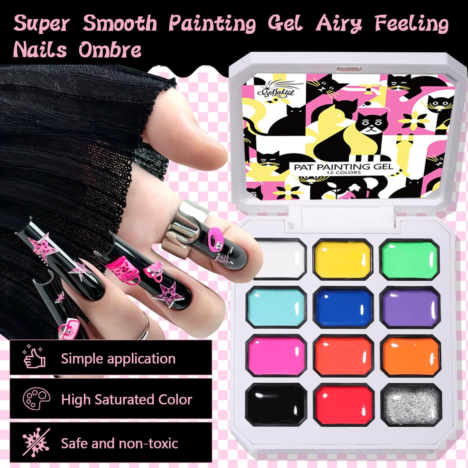 GELLAKTIK, pegatinas de arte para uñas para decorar y personalizar.