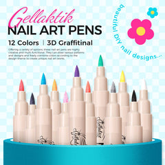 GELLAKTIK precision 0.7mm nail art pen tip close-up for fine lines