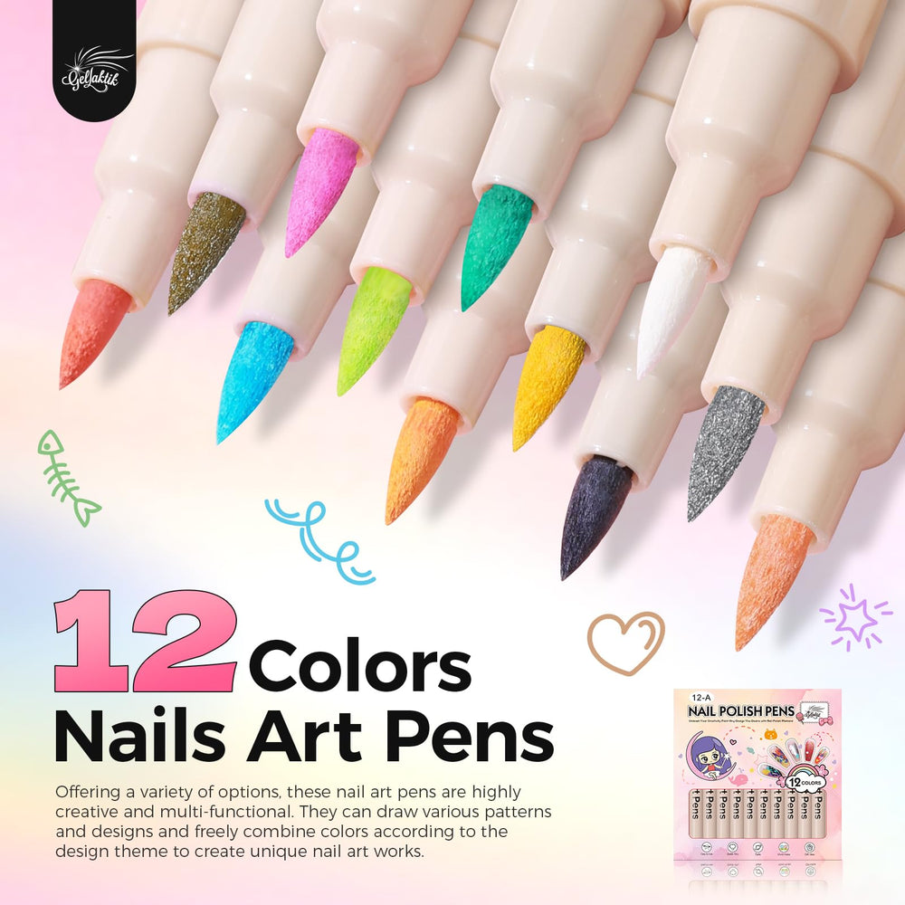 GELLAKTIK precision 0.7mm tip for delicate nail detailing
