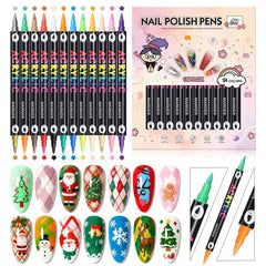 GELLAKTIK set de 24 colores con doble punta para uñas