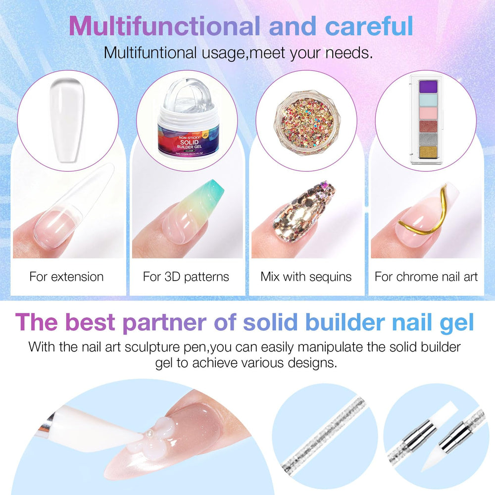 GELLAKTIK set de herramientas para limado, empuje de cutícula y trazos.