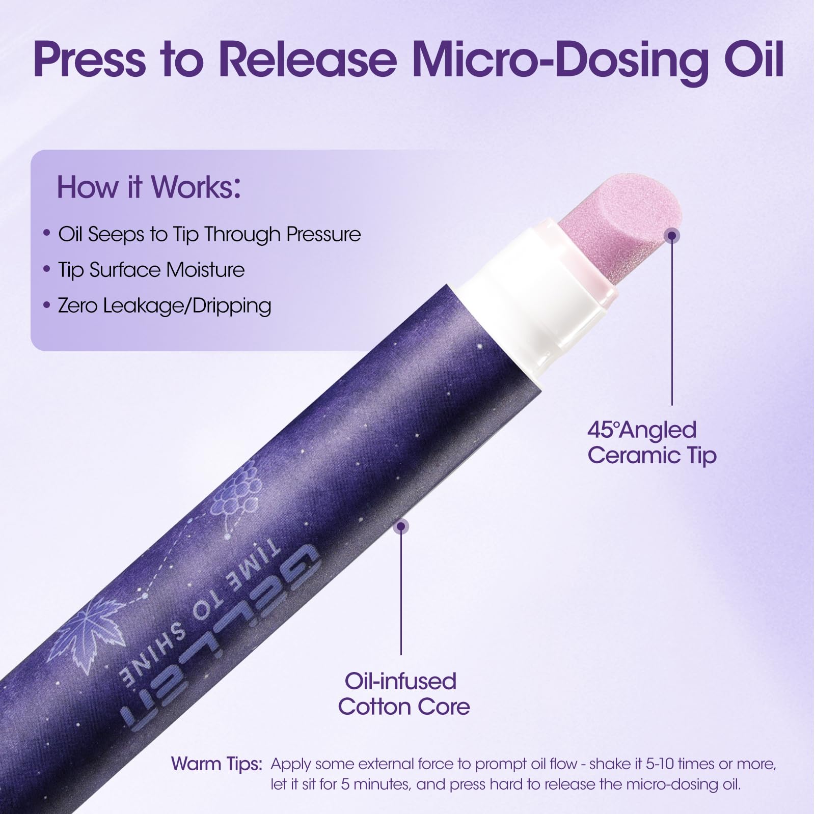 GELLEN 3.5ml nourishment oil core for gradual release.