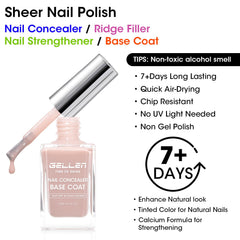 GELLEN 4-in-1 Illuminating Nail Concealer quick-dry finish on fingertips