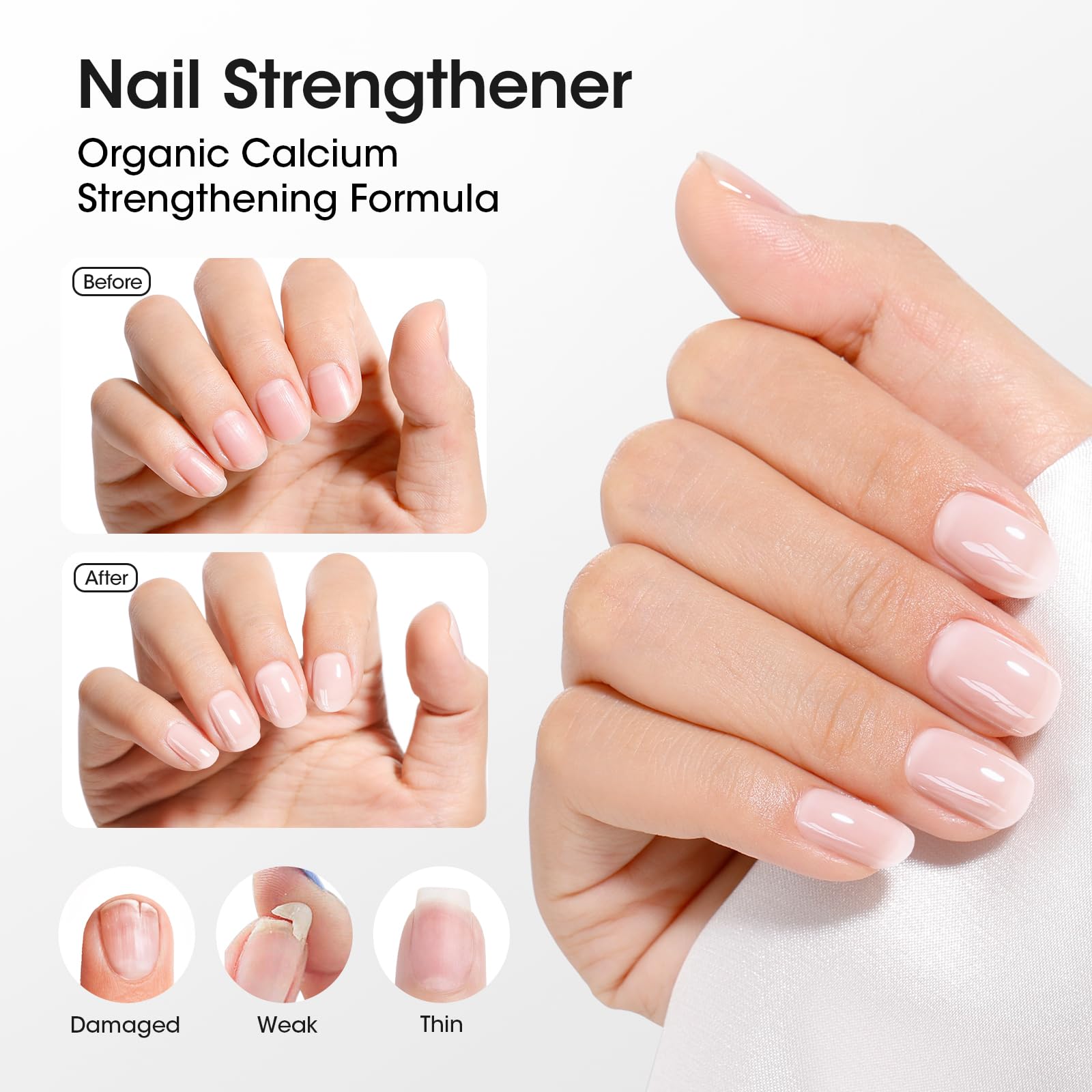Base coat brush applying GELLEN 4-In-1 formula