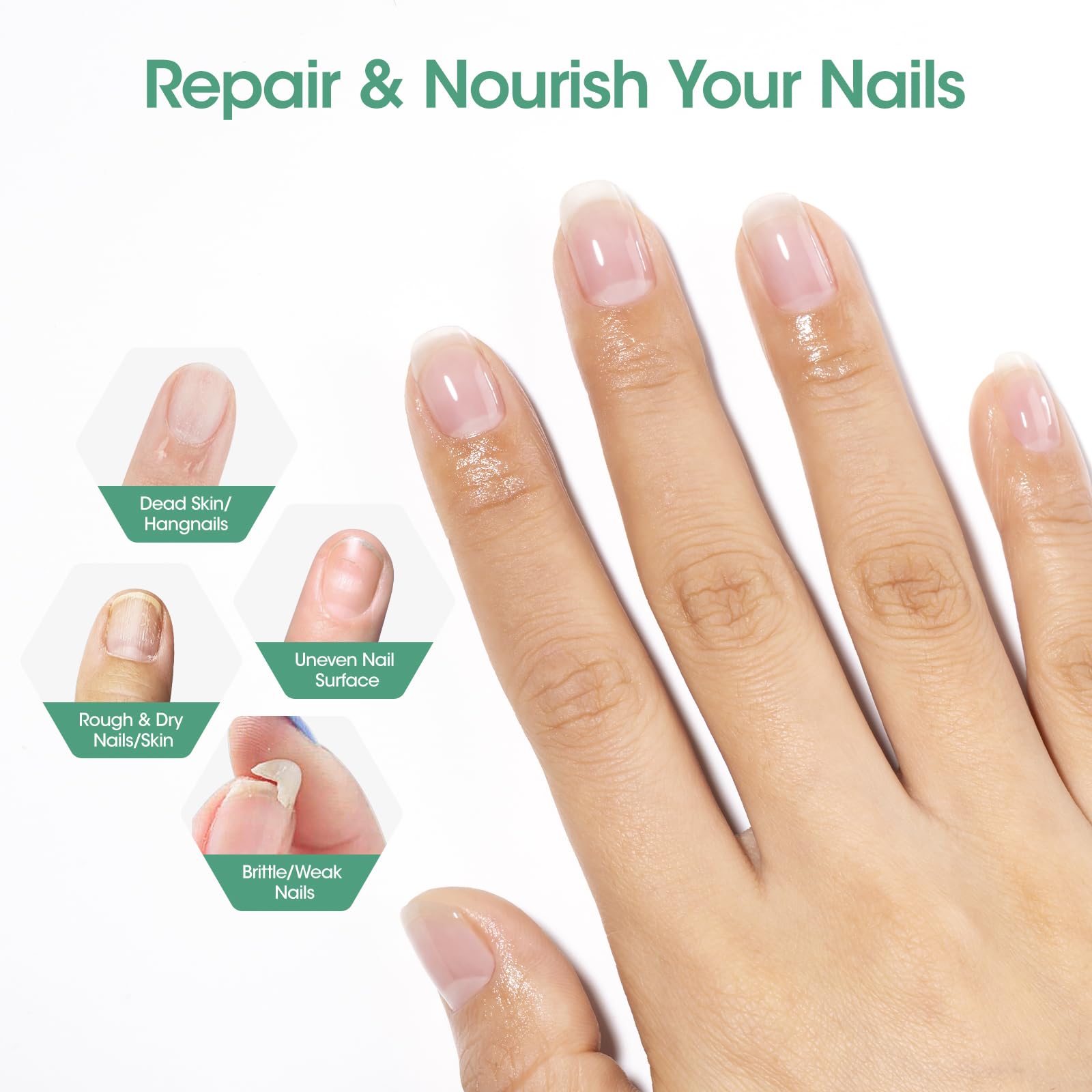 GELLEN 4-in-1 nail care tool smooths ridges and removes gel polish.