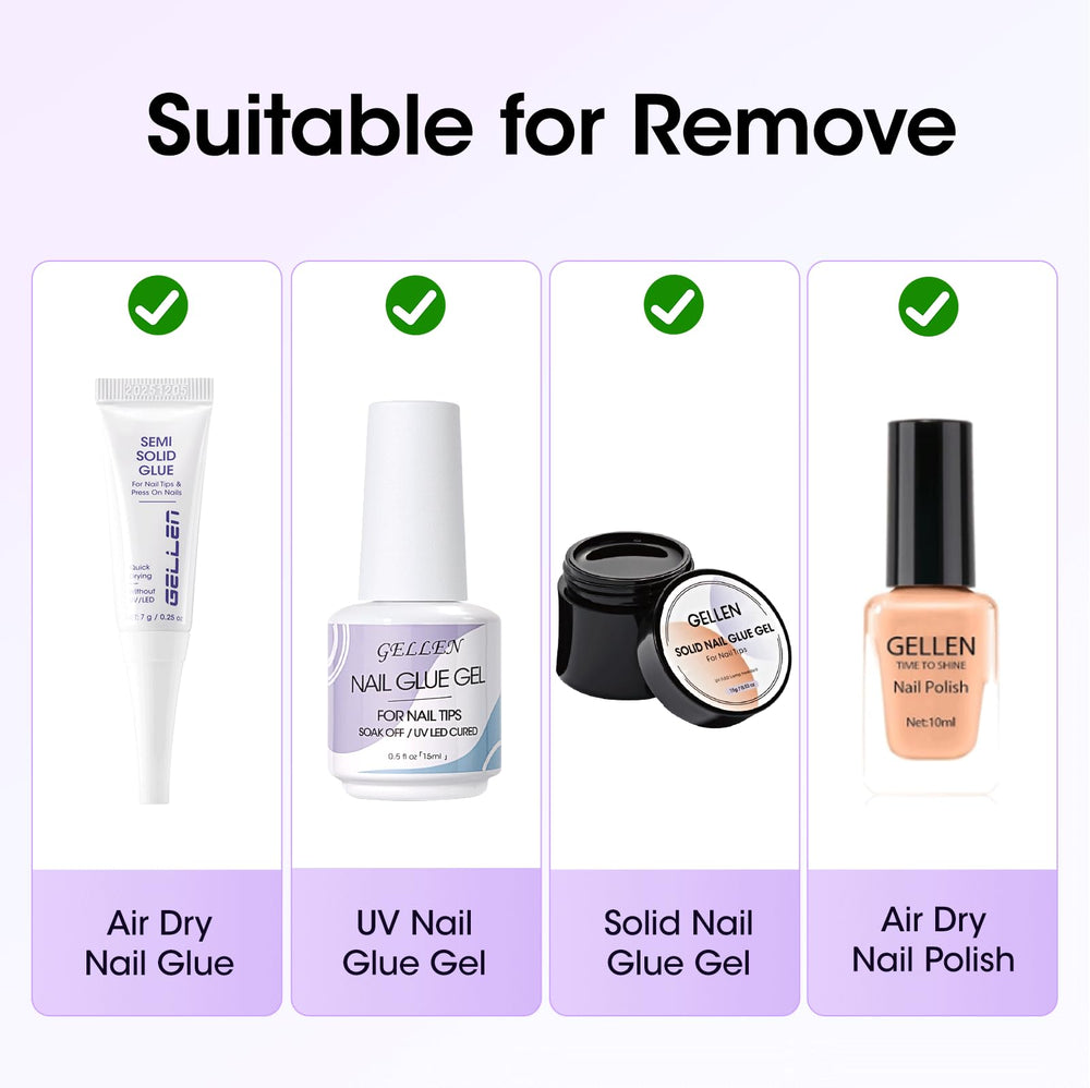 Aftercare tip included to restore moisture after removal.