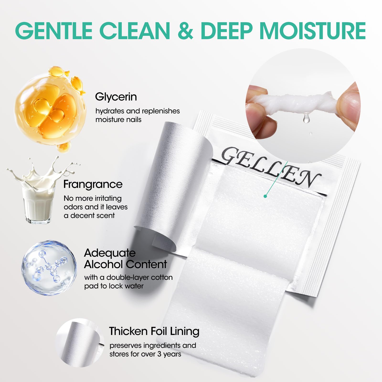 GELLEN aroma suave a leche, experiencia agradable durante la limpieza.