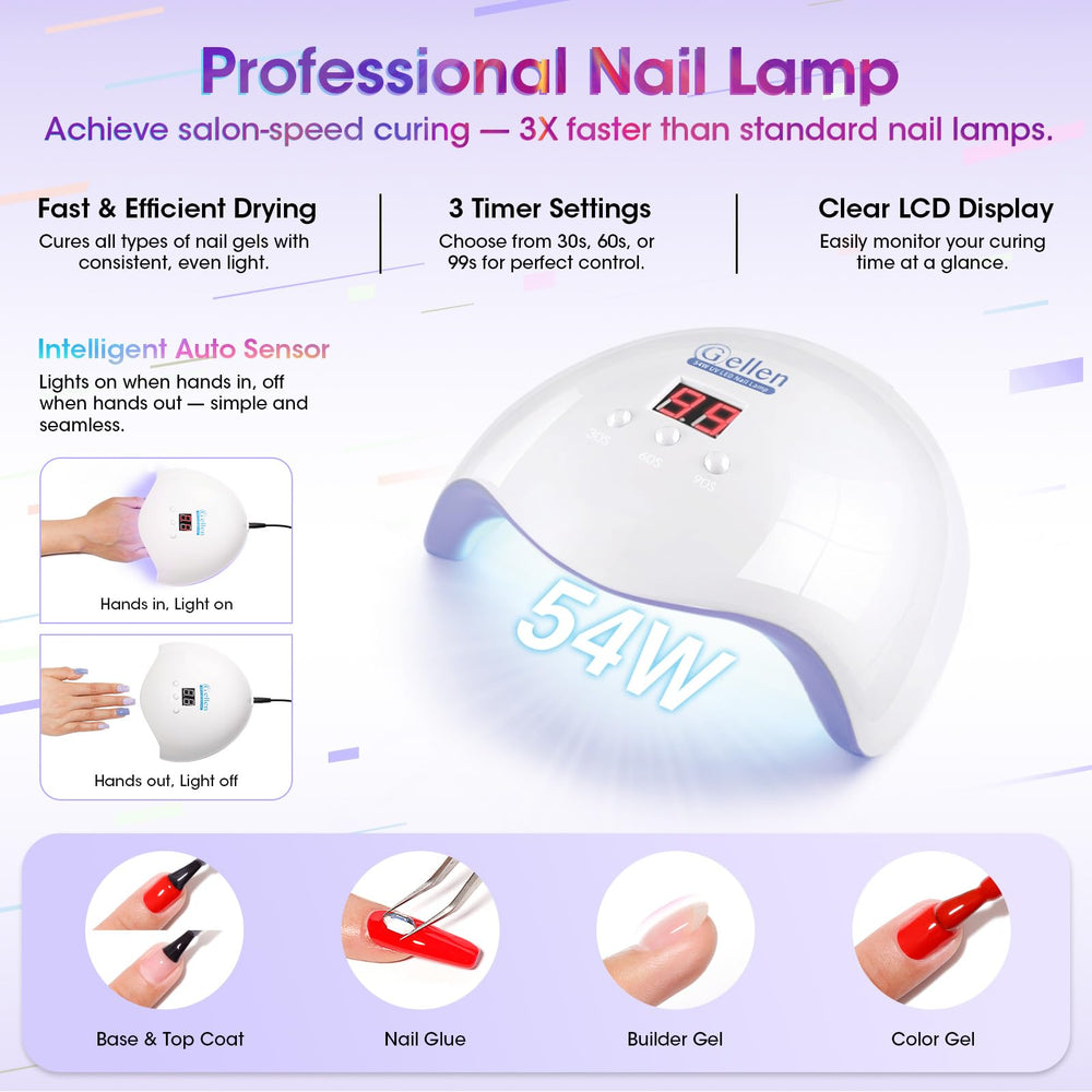 GELLEN complete home-salon kit, gift-ready packaging