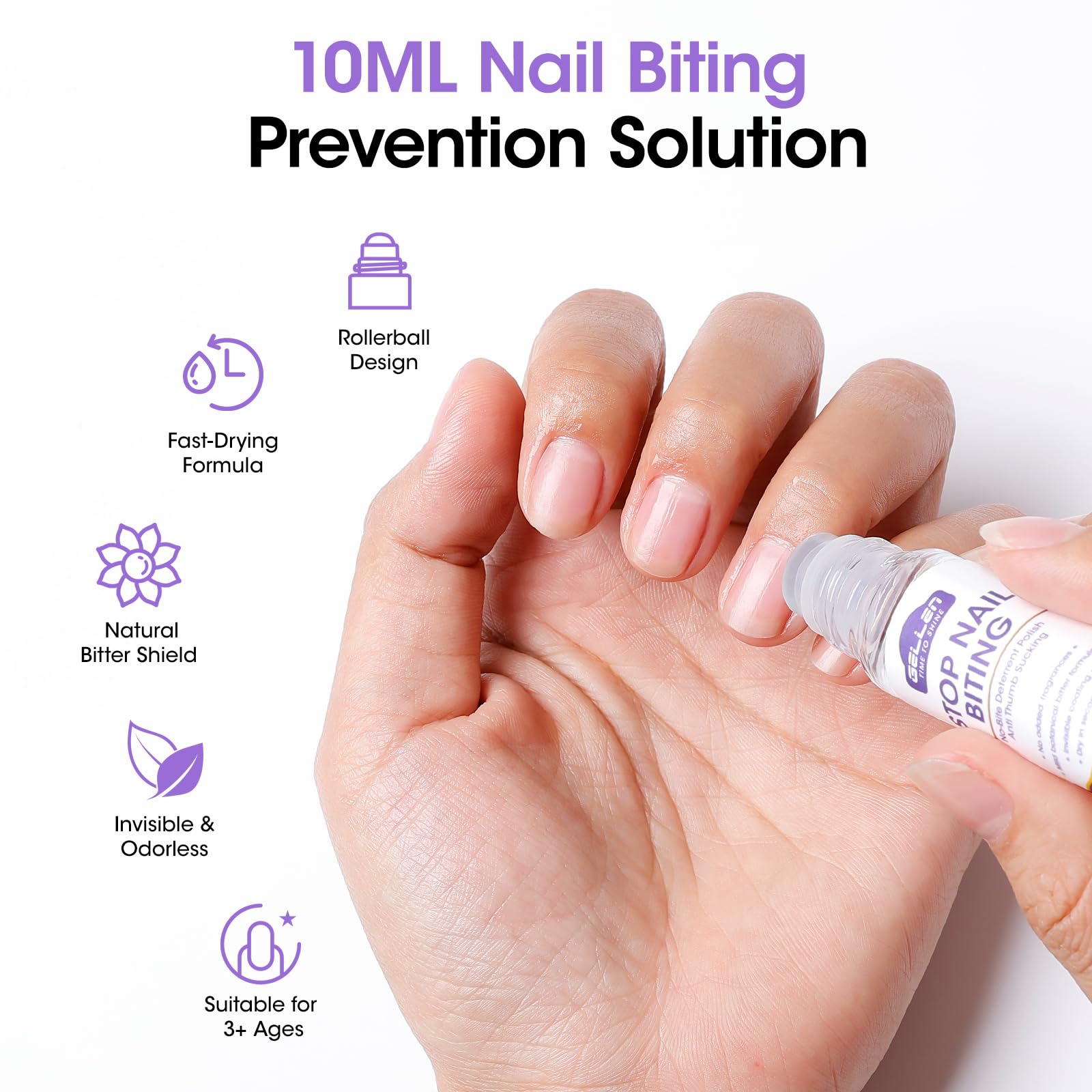 Deterrente amargo de GELLEN para evitar morder uñas