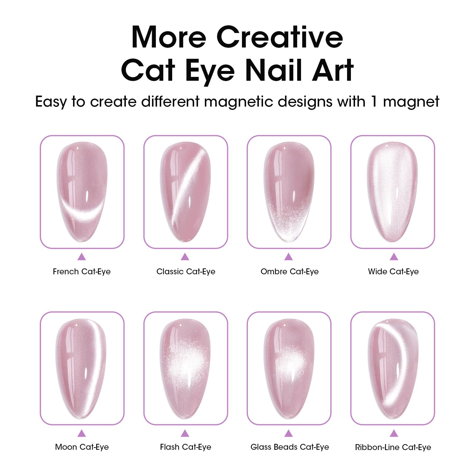 GELLEN efecto ojo de gato aurora, ondas luminosas para un acabado llamativo.