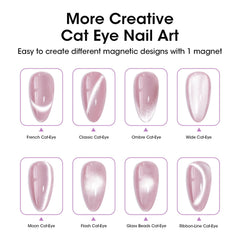 GELLEN efecto ojo de gato aurora, ondas luminosas para un acabado llamativo.