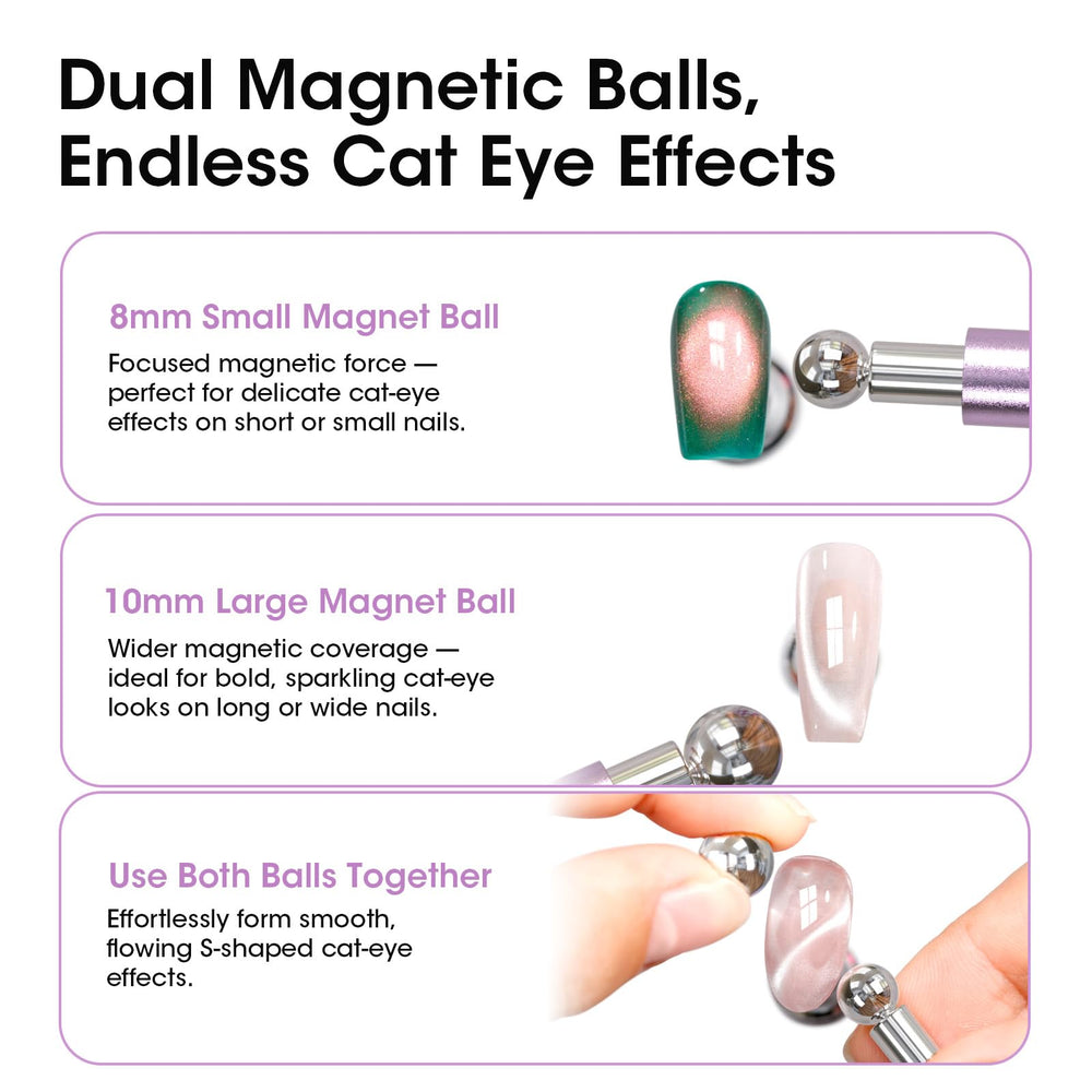 GELLEN efecto ojo de gato galaxia, remolinos vibrantes para uñas únicas.