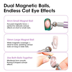 GELLEN efecto ojo de gato galaxia, remolinos vibrantes para uñas únicas.