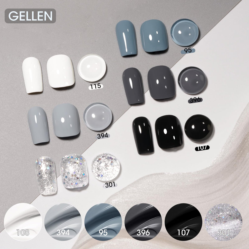 Esmalte GELLEN blanco puro para contrastes nítidos en uñas.
