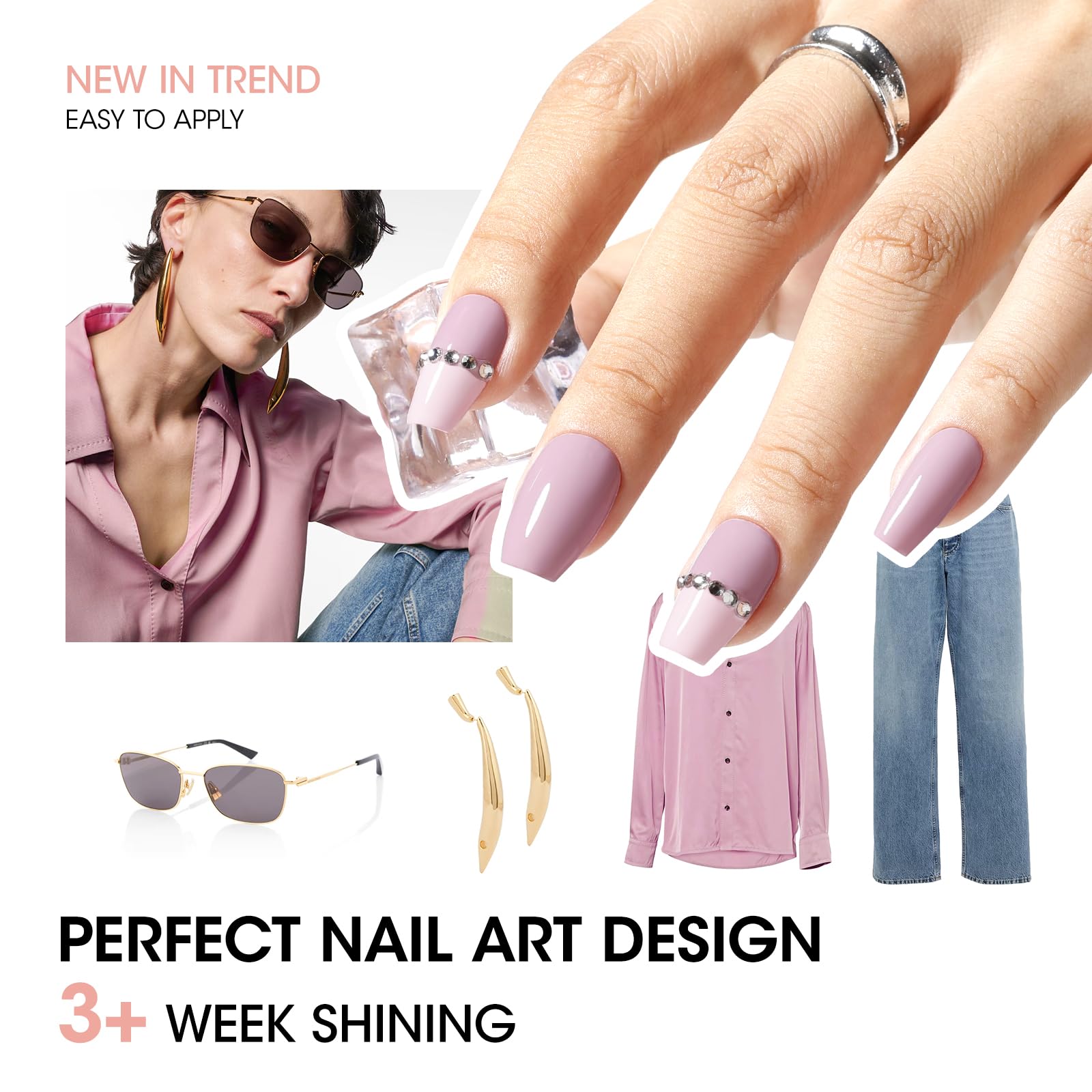 GELLEN Esmalte nude set color 03 para manicure casero elegante